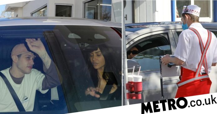 Kim Kardashian and Pete Davidson enjoy lunch date at In-N-Out Burger
